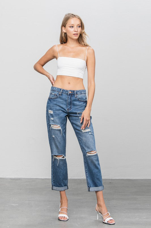 -50% Boyfriend jeans rotos