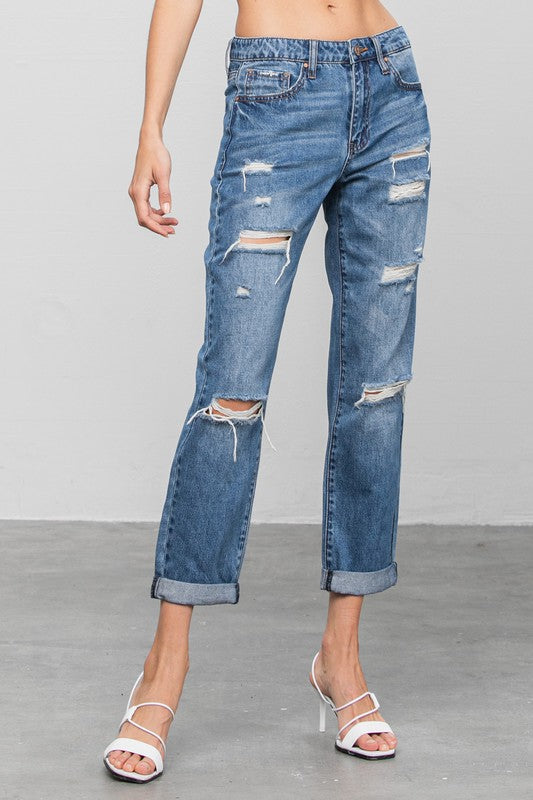 -50% Boyfriend jeans rotos