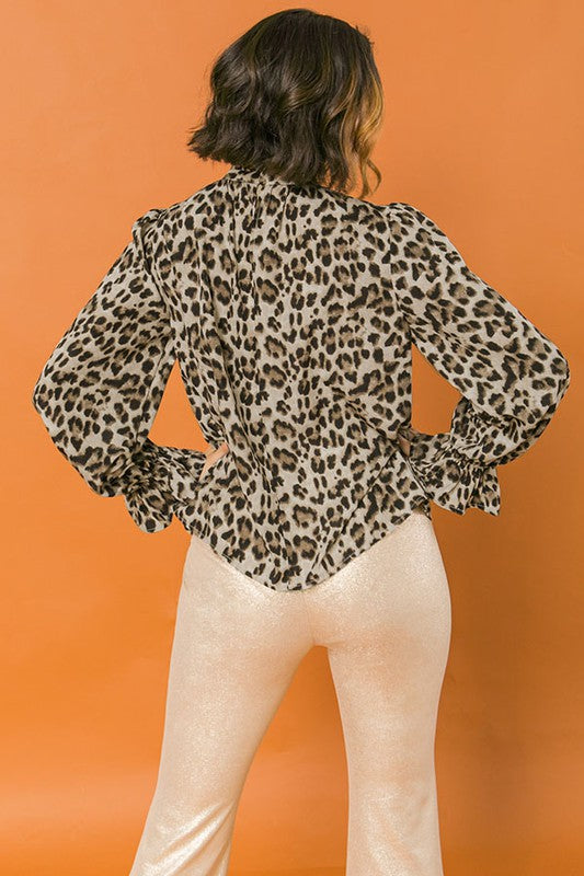 -50% Blusa manga larga cheeta