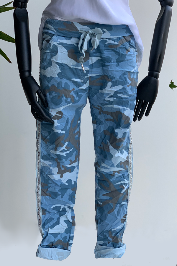 -50% Jogger camuflage azul