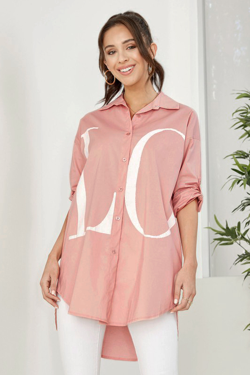 -50% Camisa oversized "LOVE"