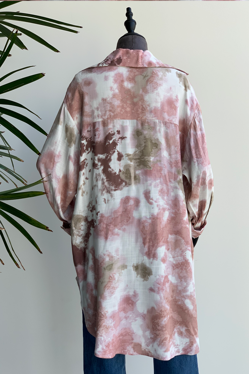 -50% Camisa oversized tie dye